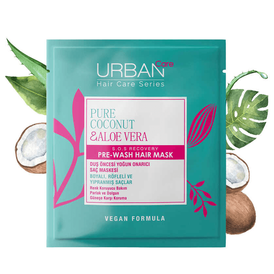 Urban Pure Care Coconut & Aloe Vera Duş Öncesi Saç Bakım Maskesi 50ml