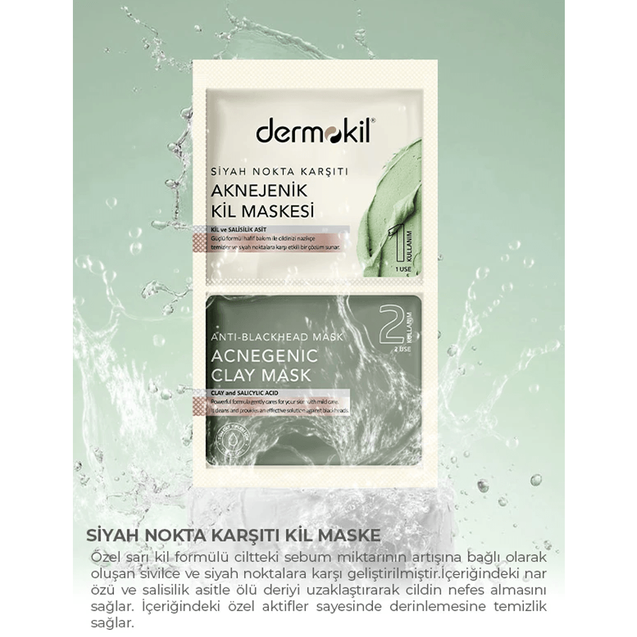 Dermokil Siyah Nokta Karşıtı Aknejenik Kil Maskesi 7.5ml