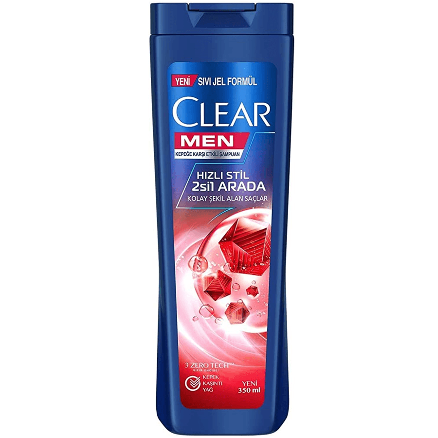 Clear Men Hızlı Stil 2'si 1 Arada Şampuan 485ml-Kepeğe Karşı