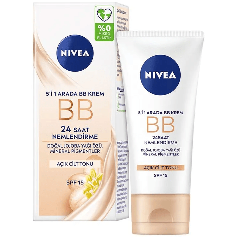 Nivea 5’i 1 Arada 24 Saat Nem Sağlayan BB Krem Spf 15 50ml-Renkli Krem