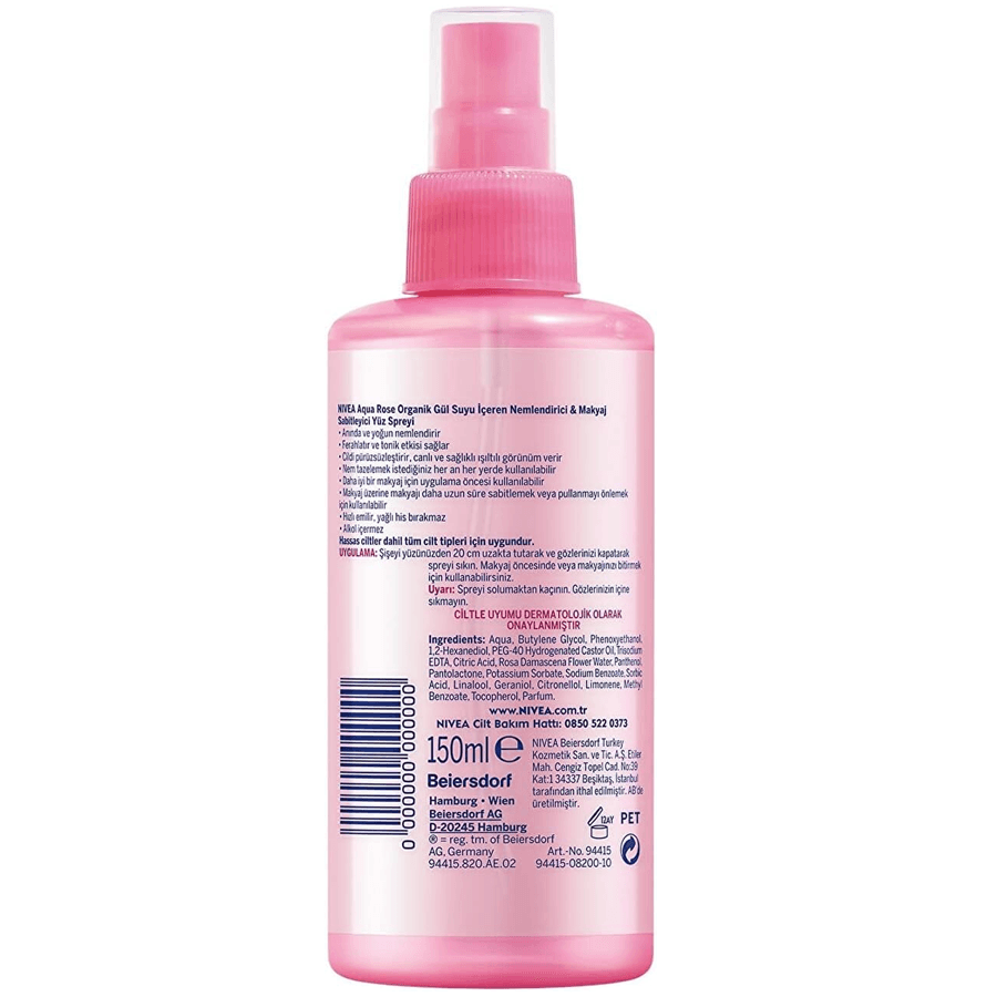 Nivea Aqua Rose Nemlendirici Yüz Spreyi 150ml-Tüm Ciltler