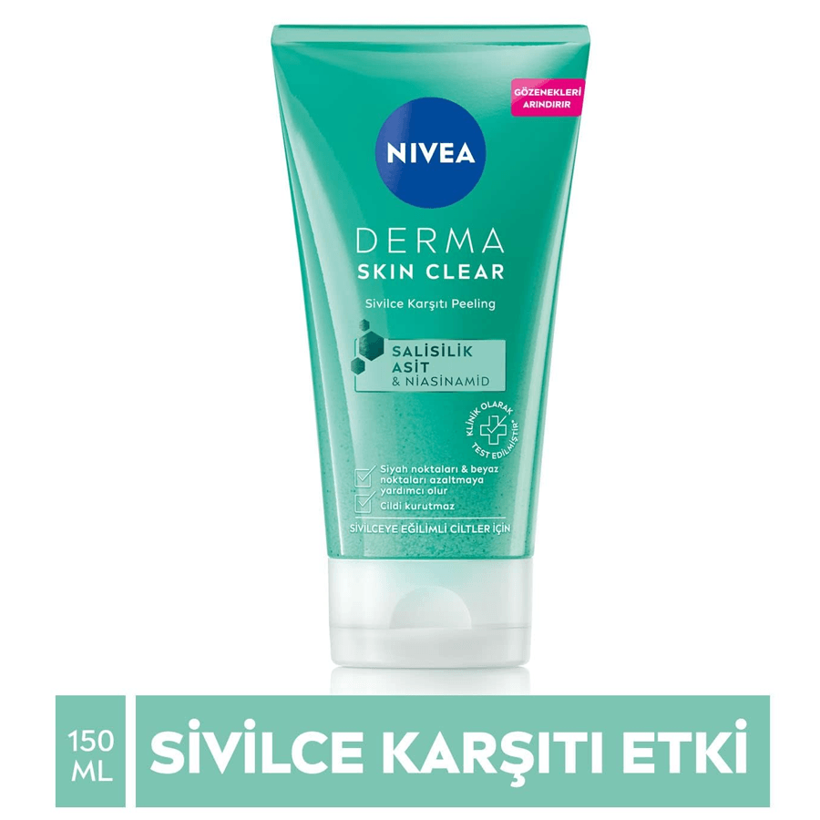 Nivea Derma Skin Clear Sivilce Karşıtı Peeling 150ml-Sivilceli Ciltler