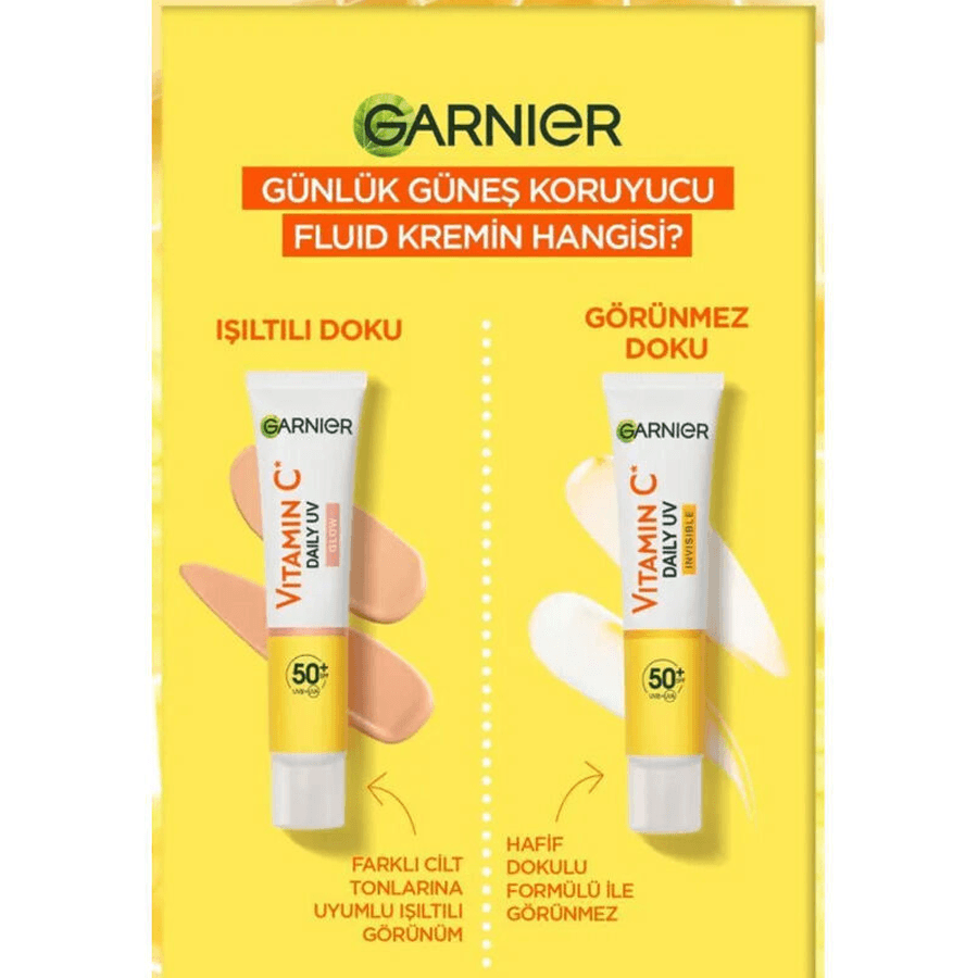 Garnier Vitamin C Parlak Yüz Kremi Spf Invisible 40ml