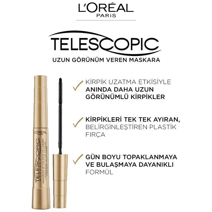 L'Oreal Paris Telescopic Maskara - Siyah