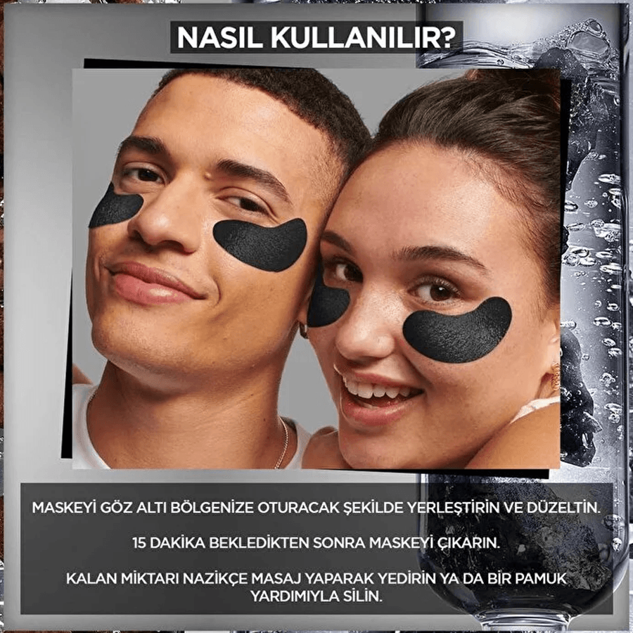 Garnier Kömür +Kafeın Göz Maskesi 1 adet