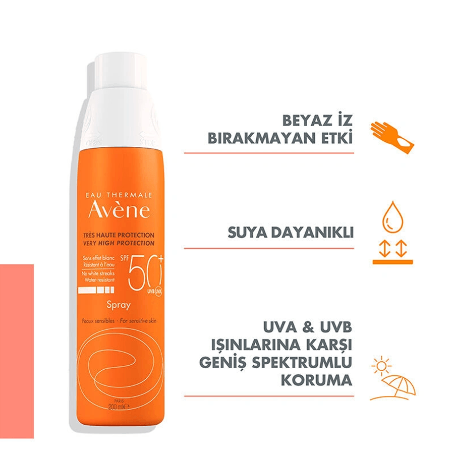 Avene Spray Spf50 + Güneş Kremi 200ml