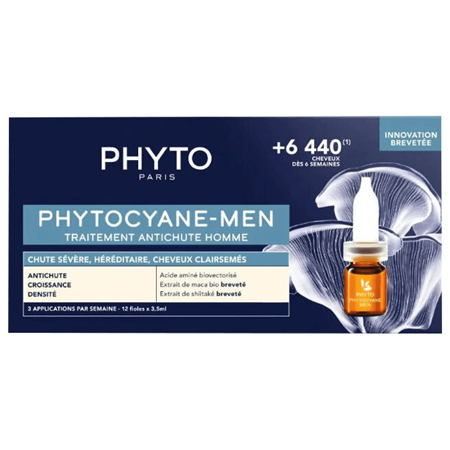 Phyto Phytocyane Men Treatment Progressive Hair Loss 12x3.5ml-Erkekler İçin