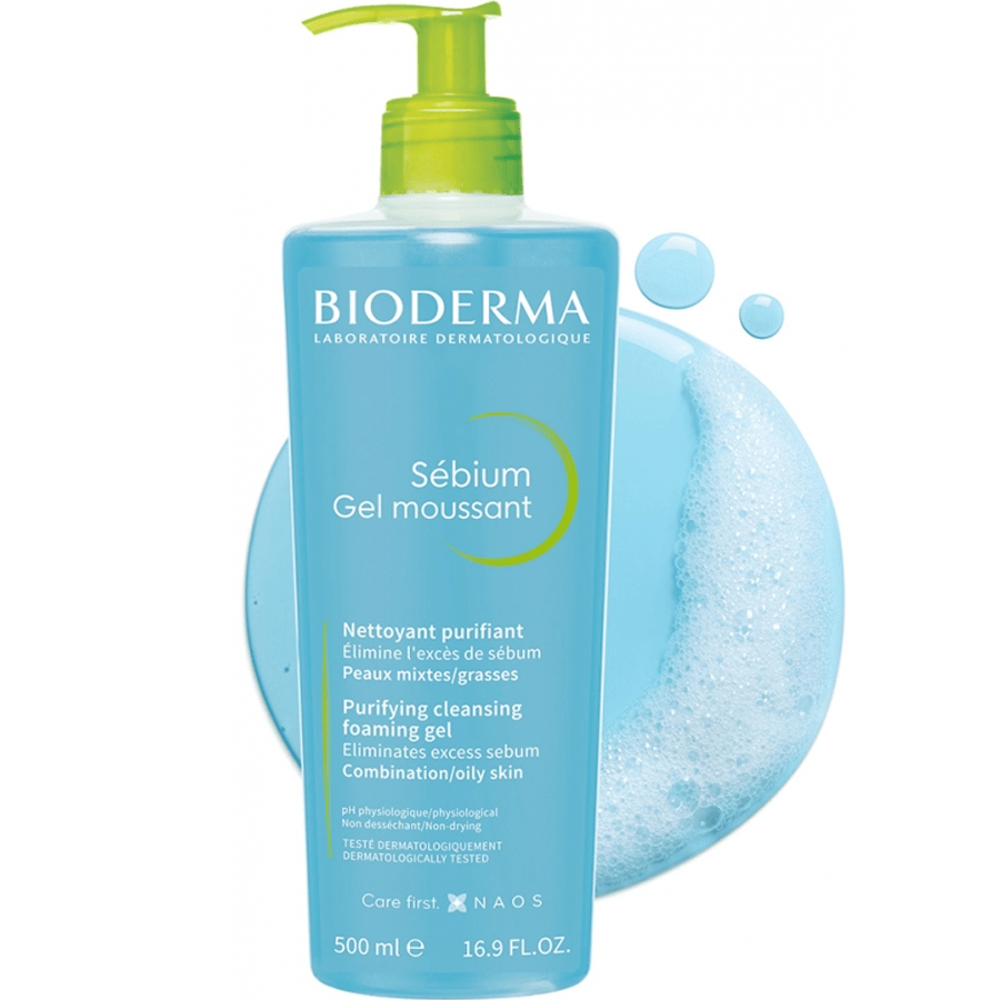 Bioderma Sebium Foaming Gel 500ml-Yağlı Cilt Temizleyici