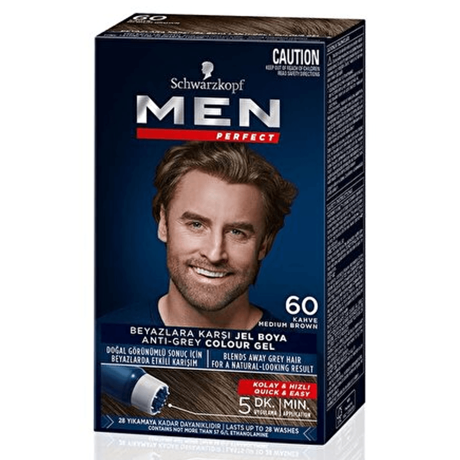 Schwarzkopf Men Perfect Jel Saç Boyası 60 Kahve