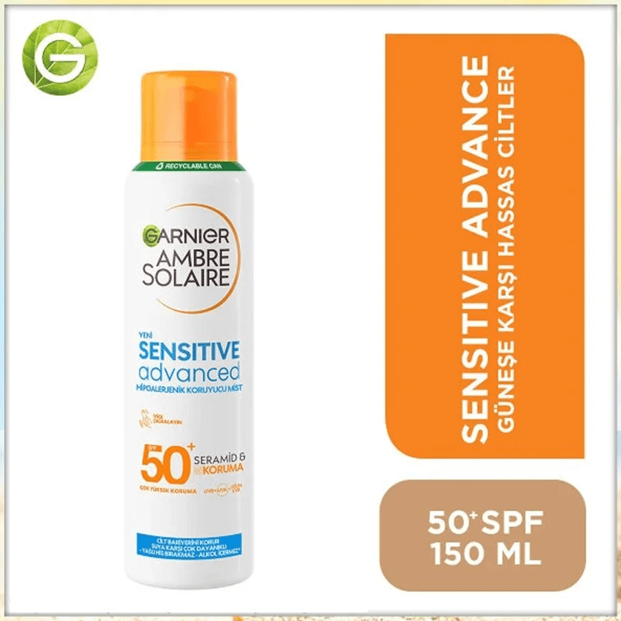 Garnier Ambre Solaire Sensitive Advanced SPF 50+ Mist 150ml-Güneş Spreyi