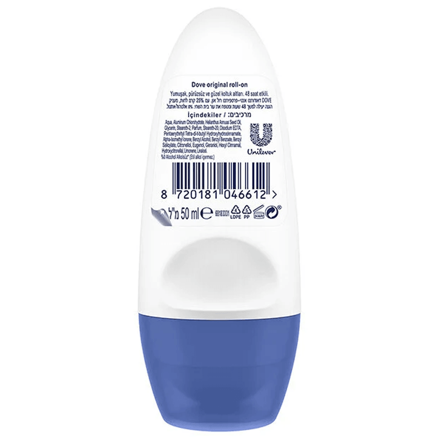 Dove Original Roll On 50ml-Nemlendirici Krem Etkili