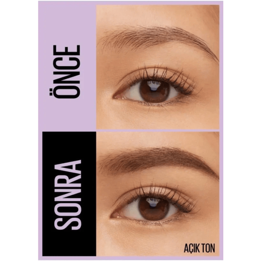 Maybelline Express Brow Satin Duo Çift Taraflı Kaş Kalemi-01 Açık Ton