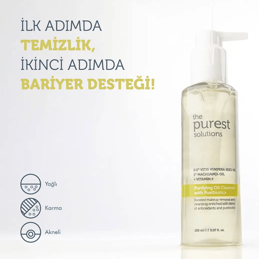 The Purest Solutions Postbiyotik İçerikli Arındırıcı Temizleme Yağı 150ml