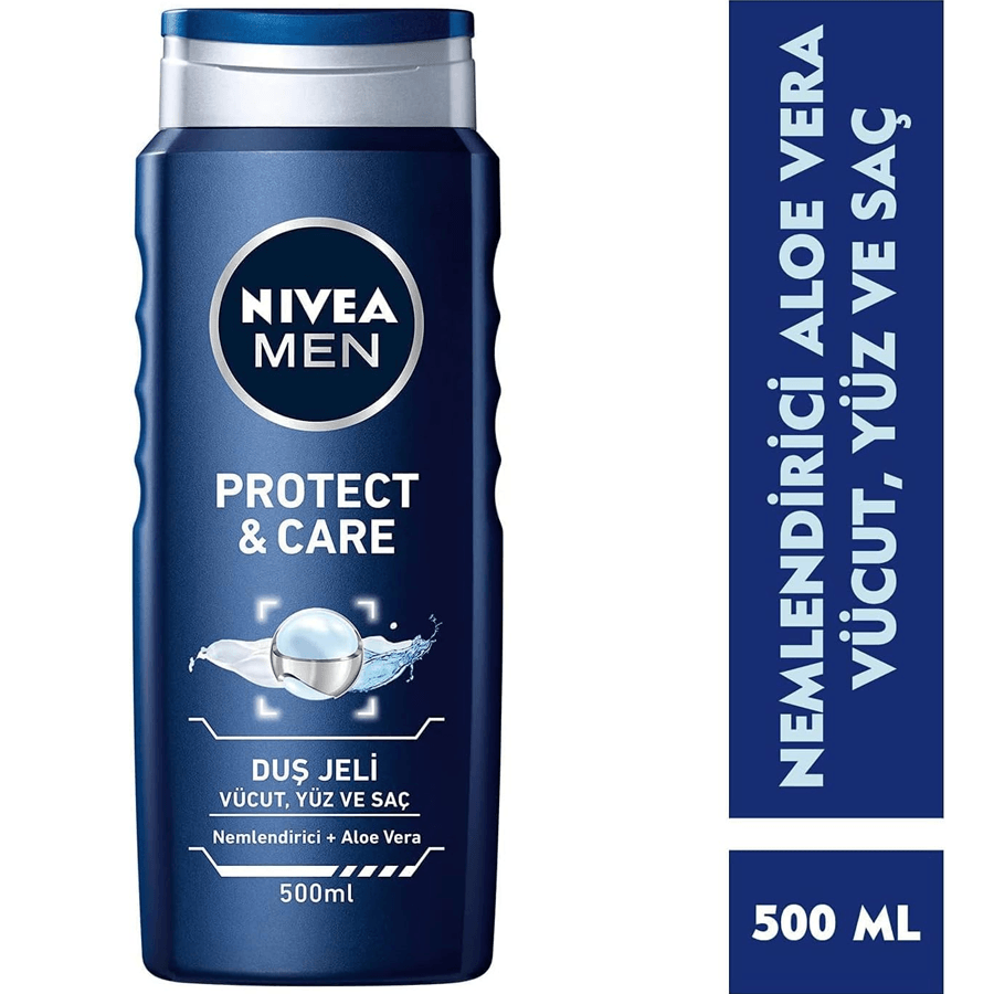 Nivea Men Protect&Care Duş Jeli 500ml-Vücut,Saç ve Yüz