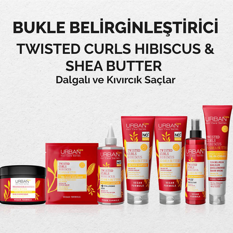 Urban Care Twisted Curls Hibiscus&Shea Butter 175ml-Durulanmayan Bakım Kremi