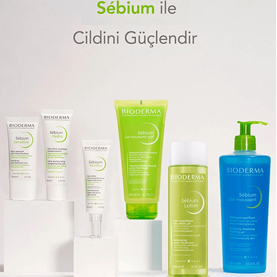 Bioderma Sebium Foaming Gel 200ml-Yağlı Cilt Temizleyici