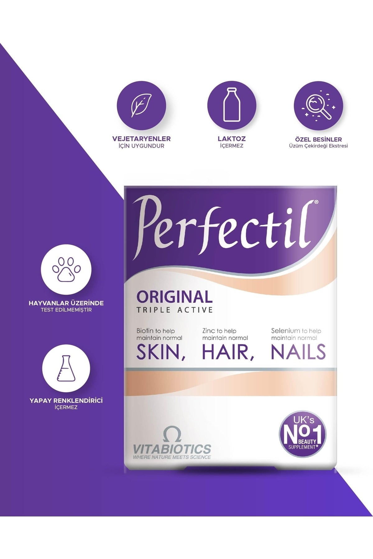 Vitabiotics Perfectil Skin,Hair,Nails 30 Tablet