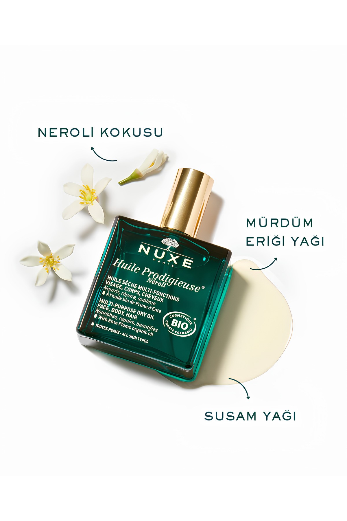 Nuxe Huile Prodigieuse Neroli Çok Amaçlı Kuru Yağ 100 ml