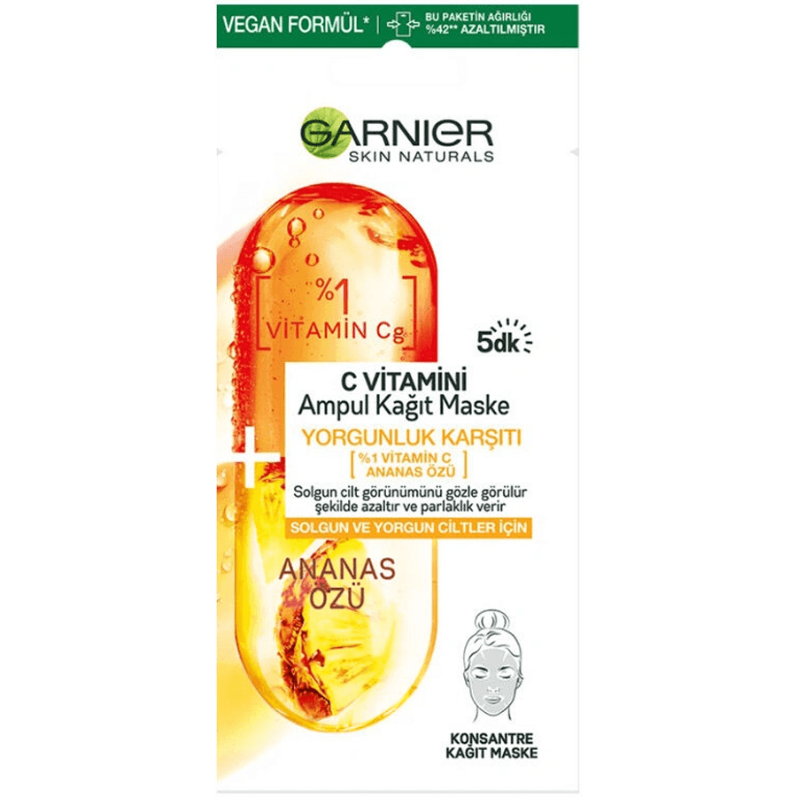 Garnier C Vitamini Ampul Kağıt Maske 1x15gr