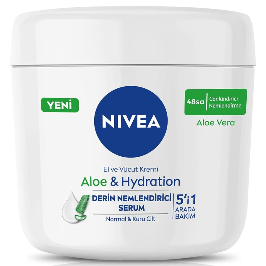 Nivea Aloe Vera El ve Vücut Bakım Kremi 400ml-Nemlendirici