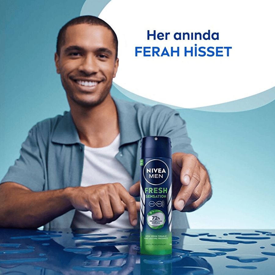 Nivea Men Fresh Sensation Sprey 150ml-Erkek