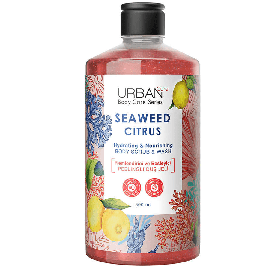 Urban Care Seaweed Citrus Scrub ve Wash 500ml-Peelingli Duş Jeli