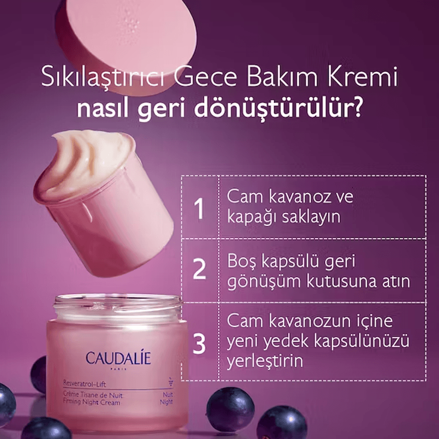 Caudalie Resveratrol Lift Firming Night Cream 50ml-Sıkılaştırıcı Krem