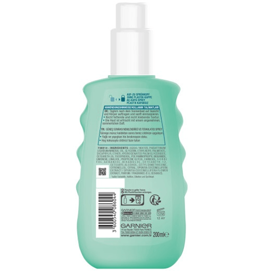 Garnier Ambre Solaire Güneş Sonrası Kaktüs Özlü Sprey 200ml