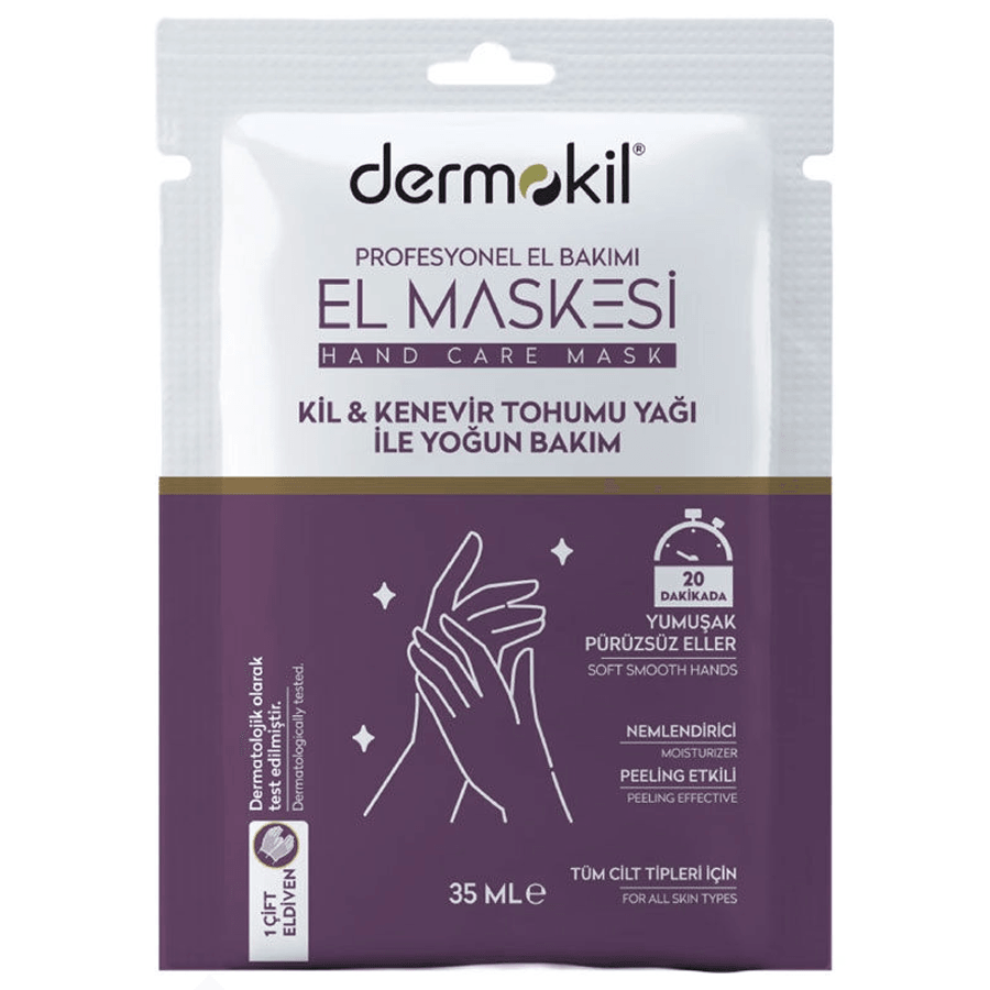 Dermokil Kil & Kenevir Tohumu Yağı El Maskesi 35ml