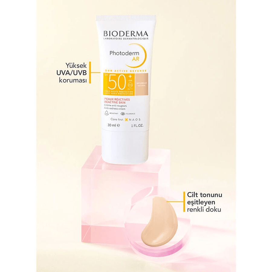 Bioderma Photoderm AR SPF50+ 30ml-Renkli Güneş Kremi