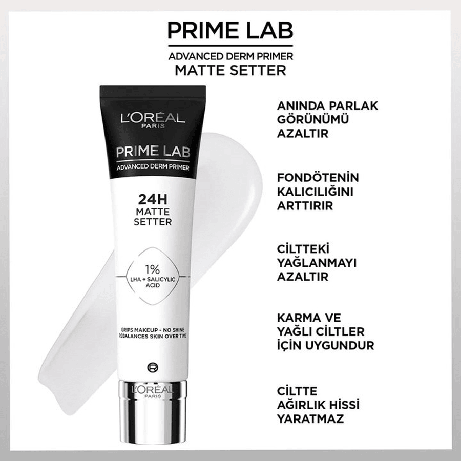 Loreal Paris Prime Lab Matte Setter Matlaştırıcı Makyaj Bazı 30ml