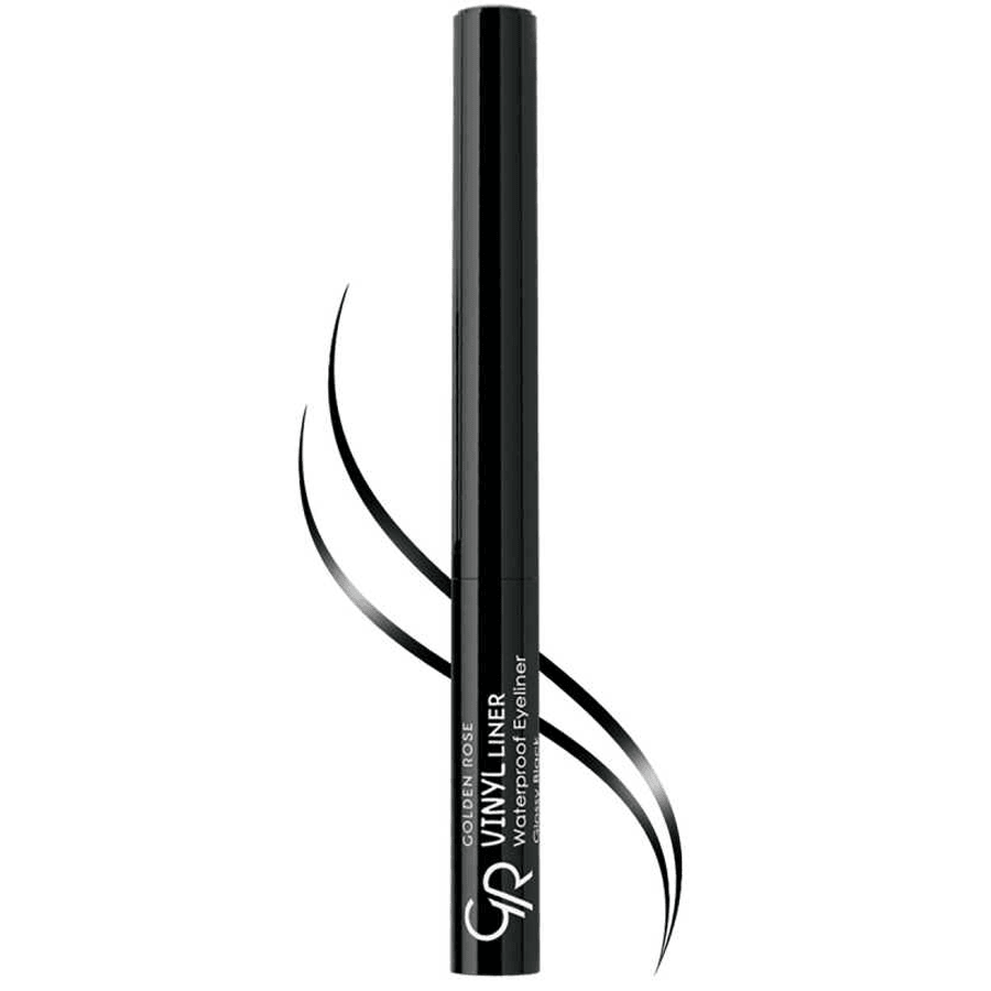 Golden Rose Vinyl Liner Waterproof Eyeliner Black-Suya Dayanıklı Eyeliner