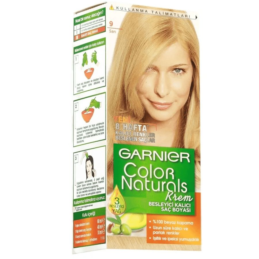 Garnier Color Naturals Creme 9 Sarı-Saç Boyası