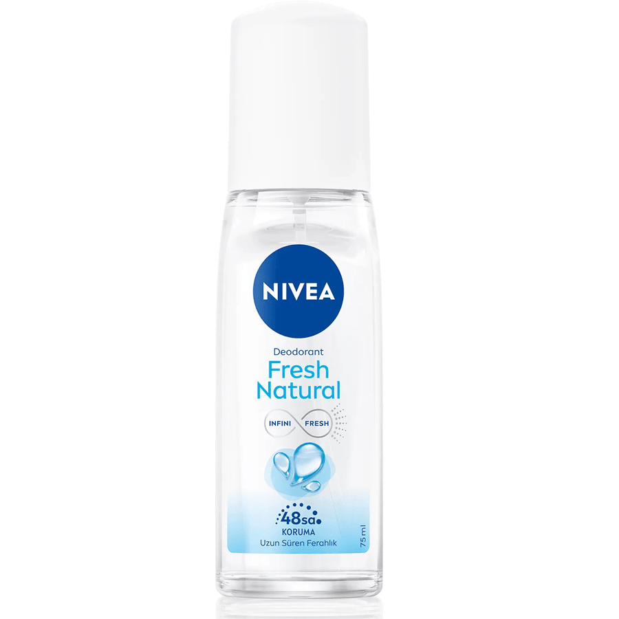 Nivea Fresh Natural Pump Sprey 75ml-Uzun Süre Ferahlık