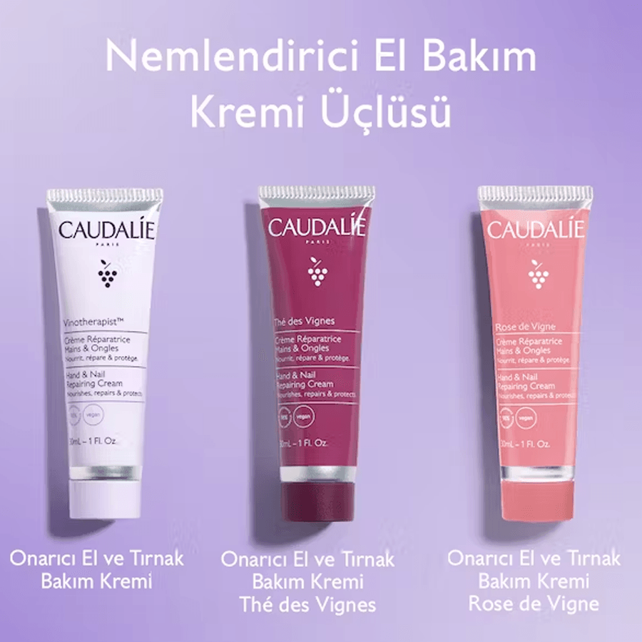 Caudalie Hand Cream Trio Set-Nemlendirici El Bakım Kremi Üçlüsü