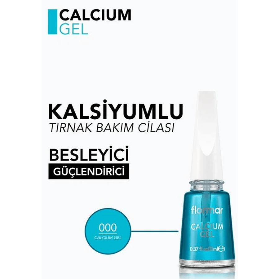 Flormar Calcium Gel Besleyici ve Güçlendirici Kalsiyumlu Tırnak Cilası 11ml