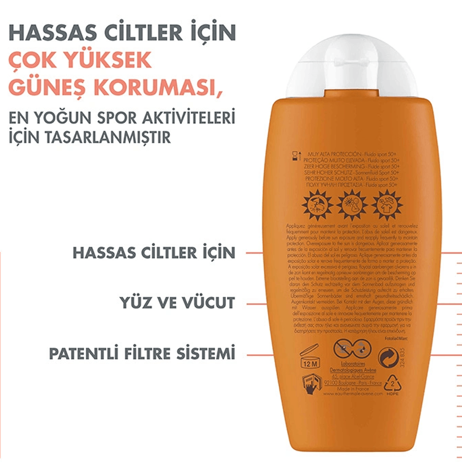 Avene Sun Sport Fluide Spf50+ 100ml-Güneş Koruyucu