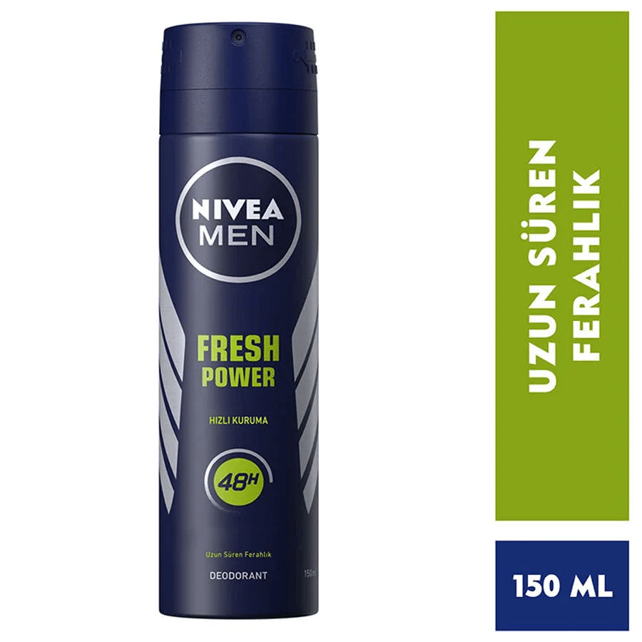 Nivea Men Fresh Power Sprey 150ml-Etkili Koku