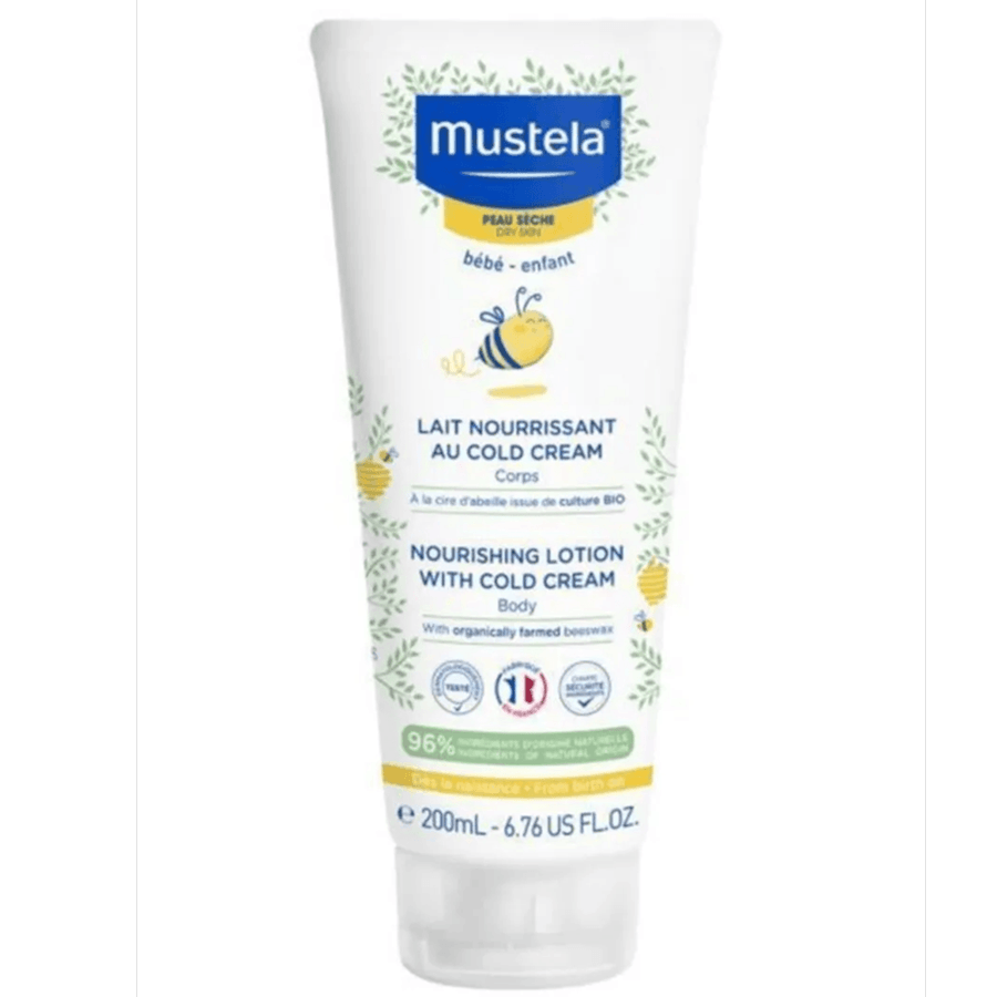 Mustela Nourishing Lotion With Cold Cream 200ml-Balmumu İçeren Losyon