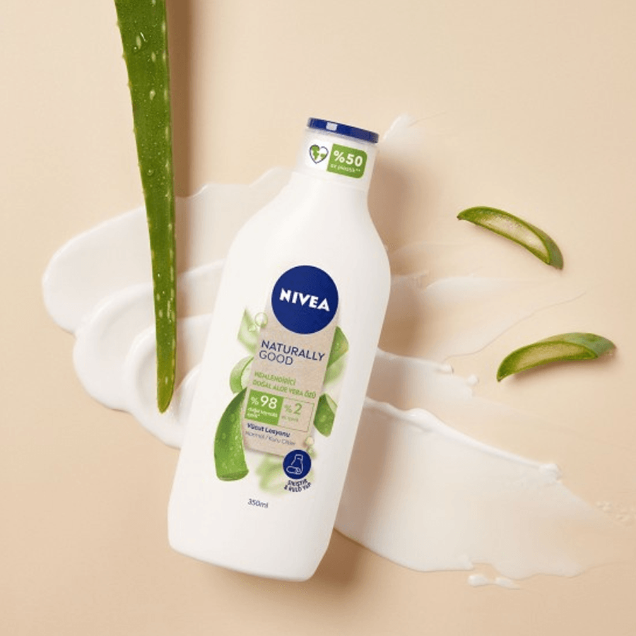 Nivea Naturally Good Vücut Losyonu 350ml-Normal ve Kuru Ciltler