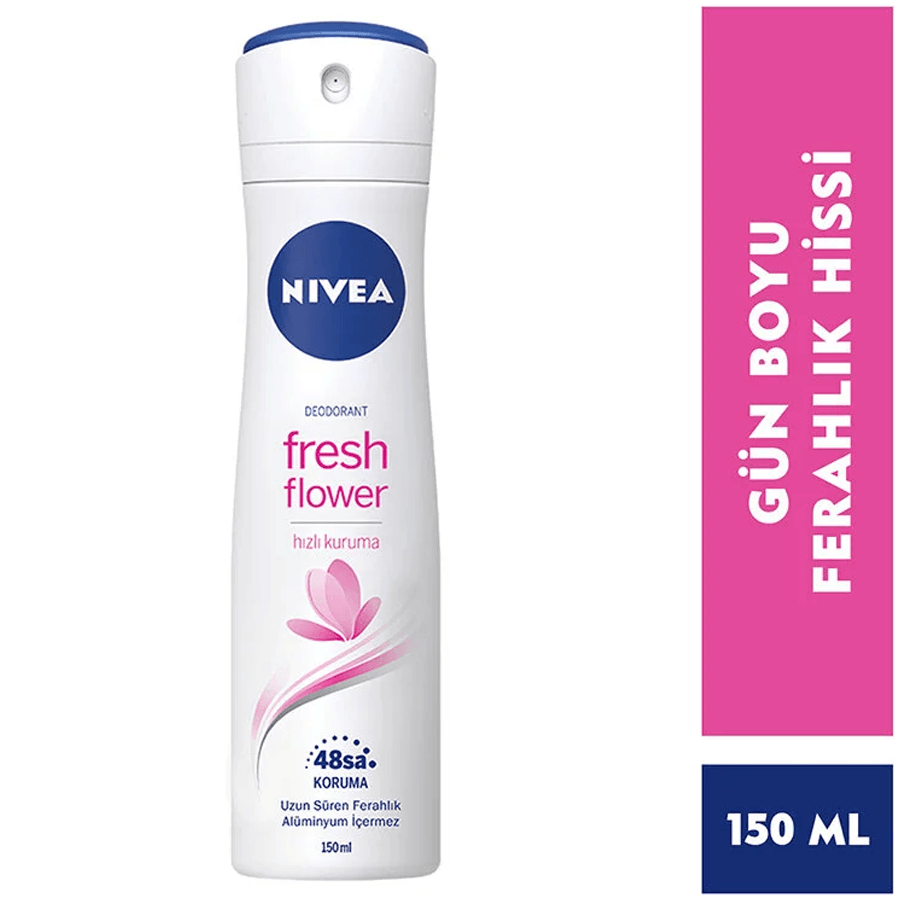 Nivea Fresh Flower Sprey 150ml-Çiçek Kokulu