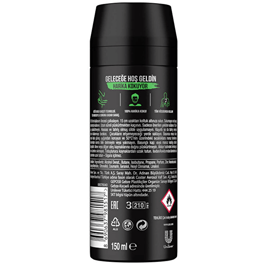 Axe Africa Erkek Deodorant Sprey 150ml 