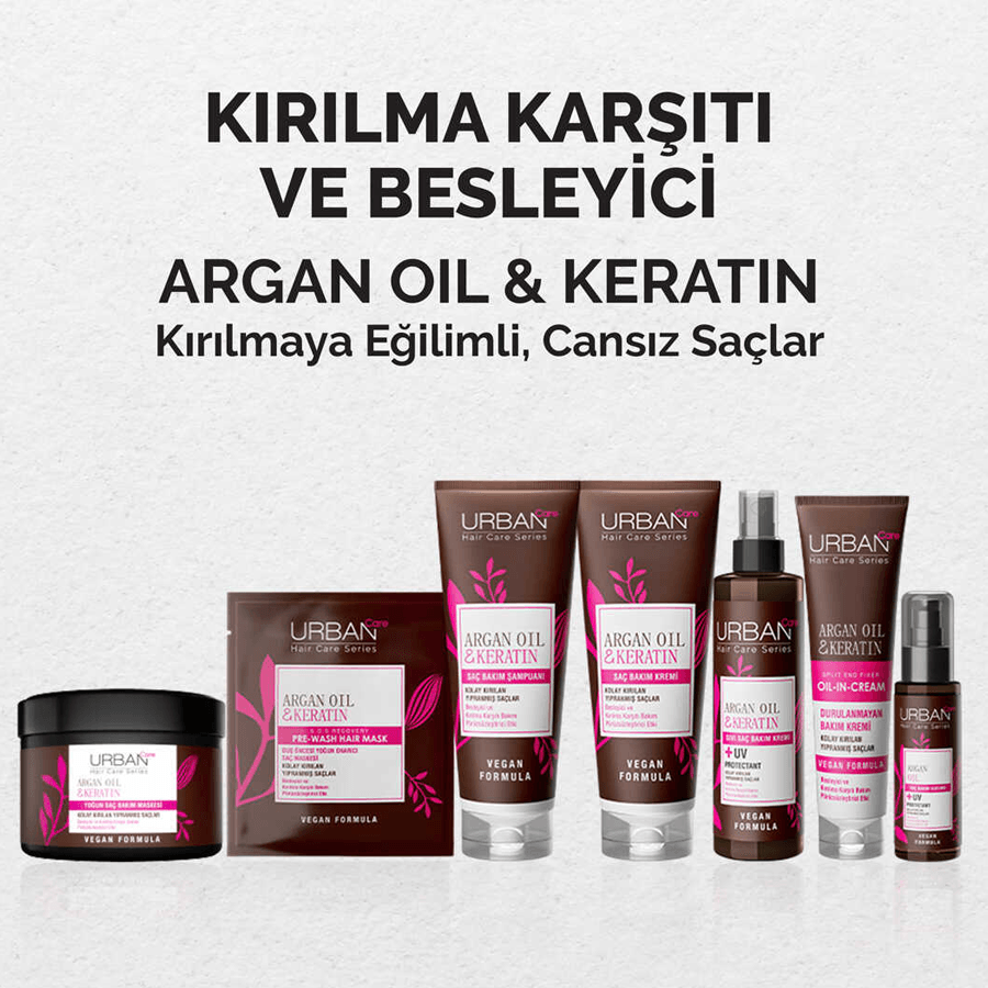 Urban Care Argan Oil & Keratin Saç Bakım Kremi 250ml-Kırılma Karşıtı