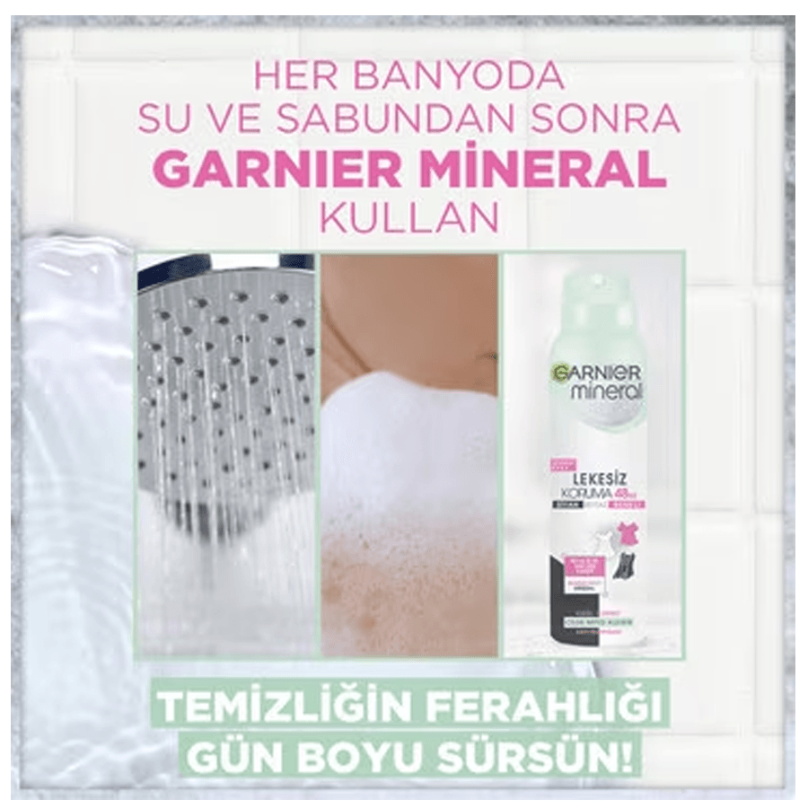 Garnier Mineral Lekesiz Koruma Deodorant Sprey 150ml-Hızlı Kuruma