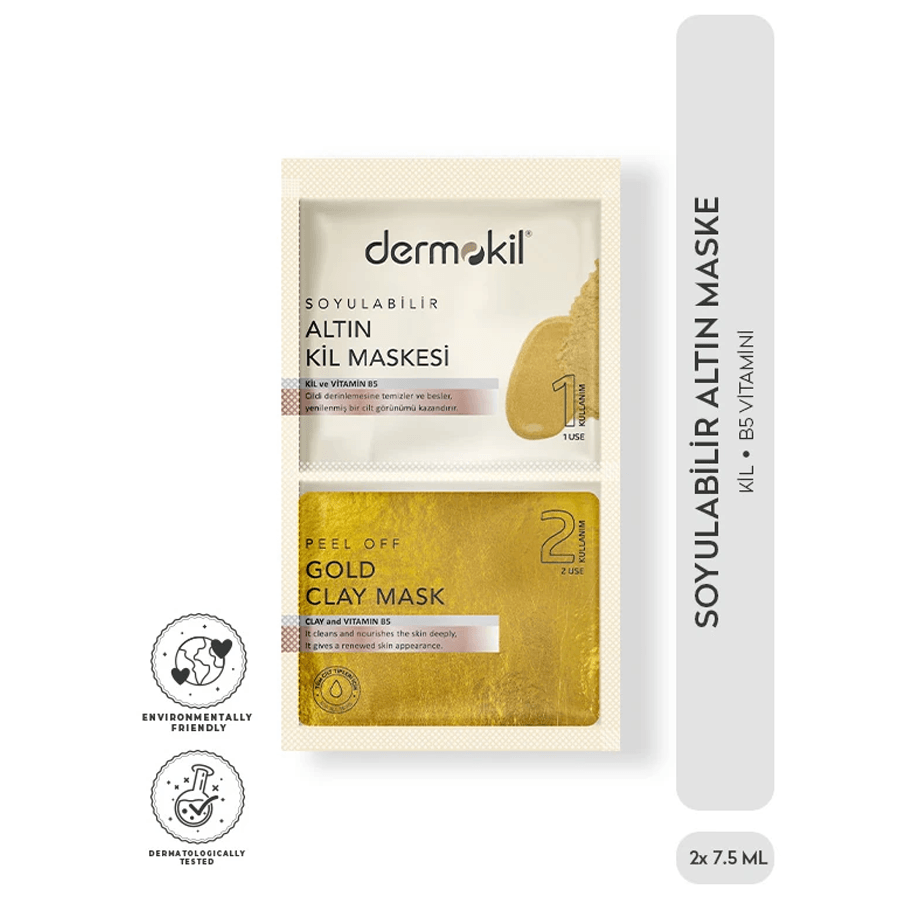 Dermokil Soyulabilir Altın Kil Maskesi 7.5ml
