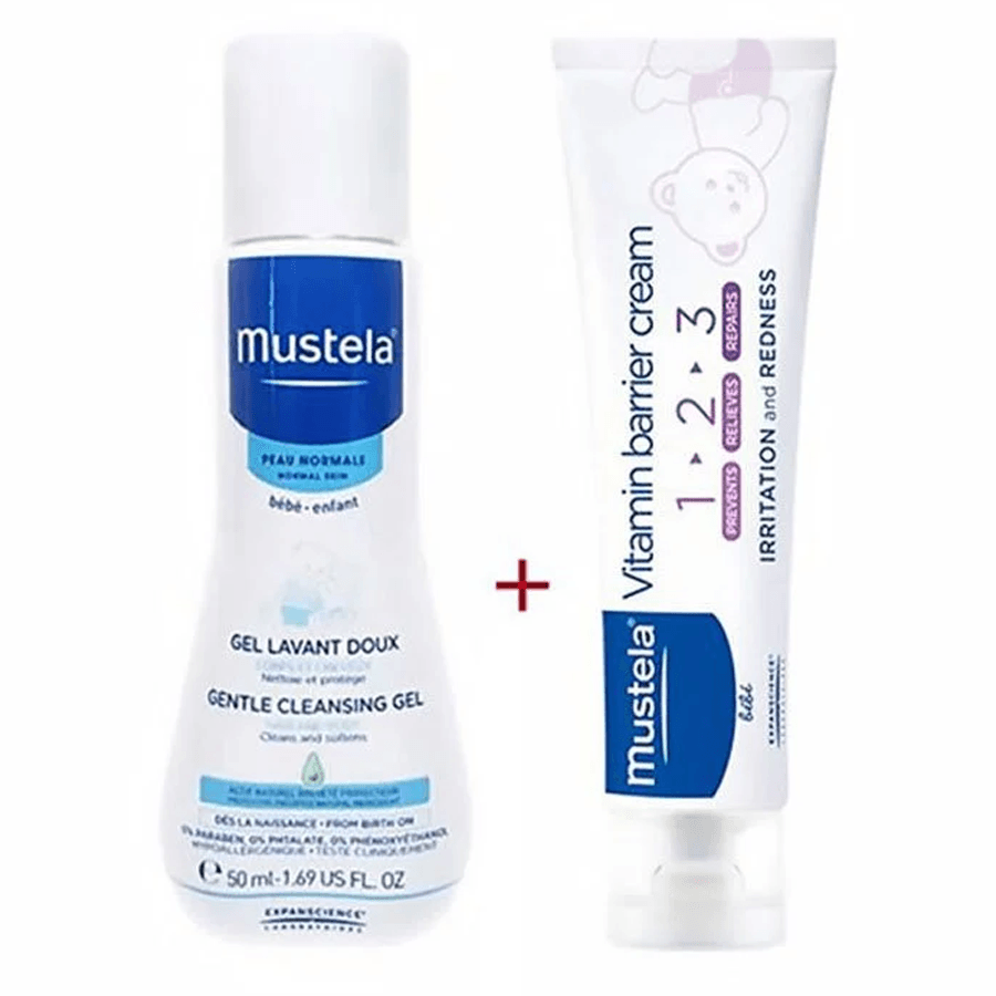 Mustela Vitamin Barrier Pişik Kremi-Yenidoğan Şampuan Hediye 50ml 