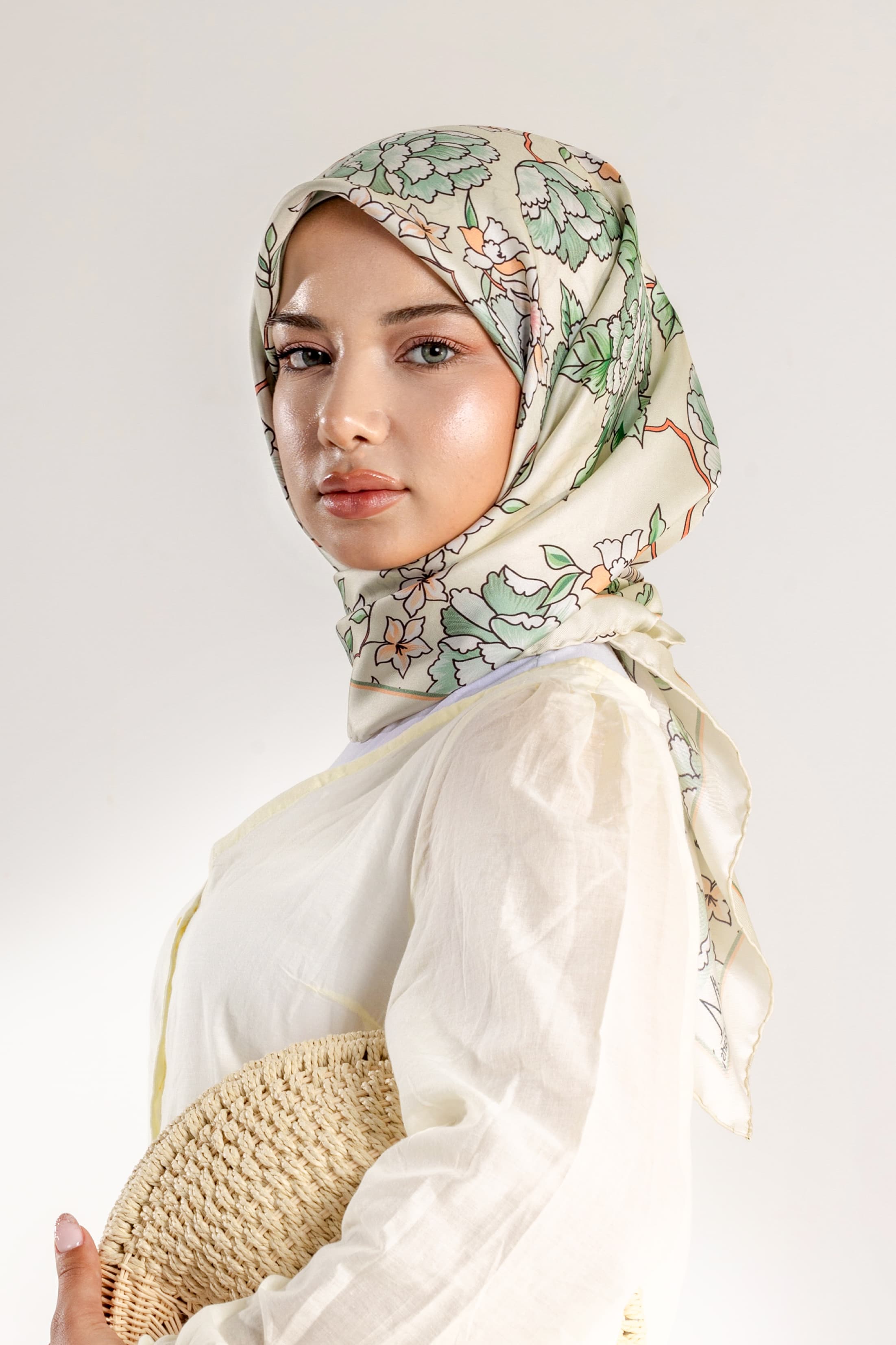 Liora Desen Twill İpek Eşarp