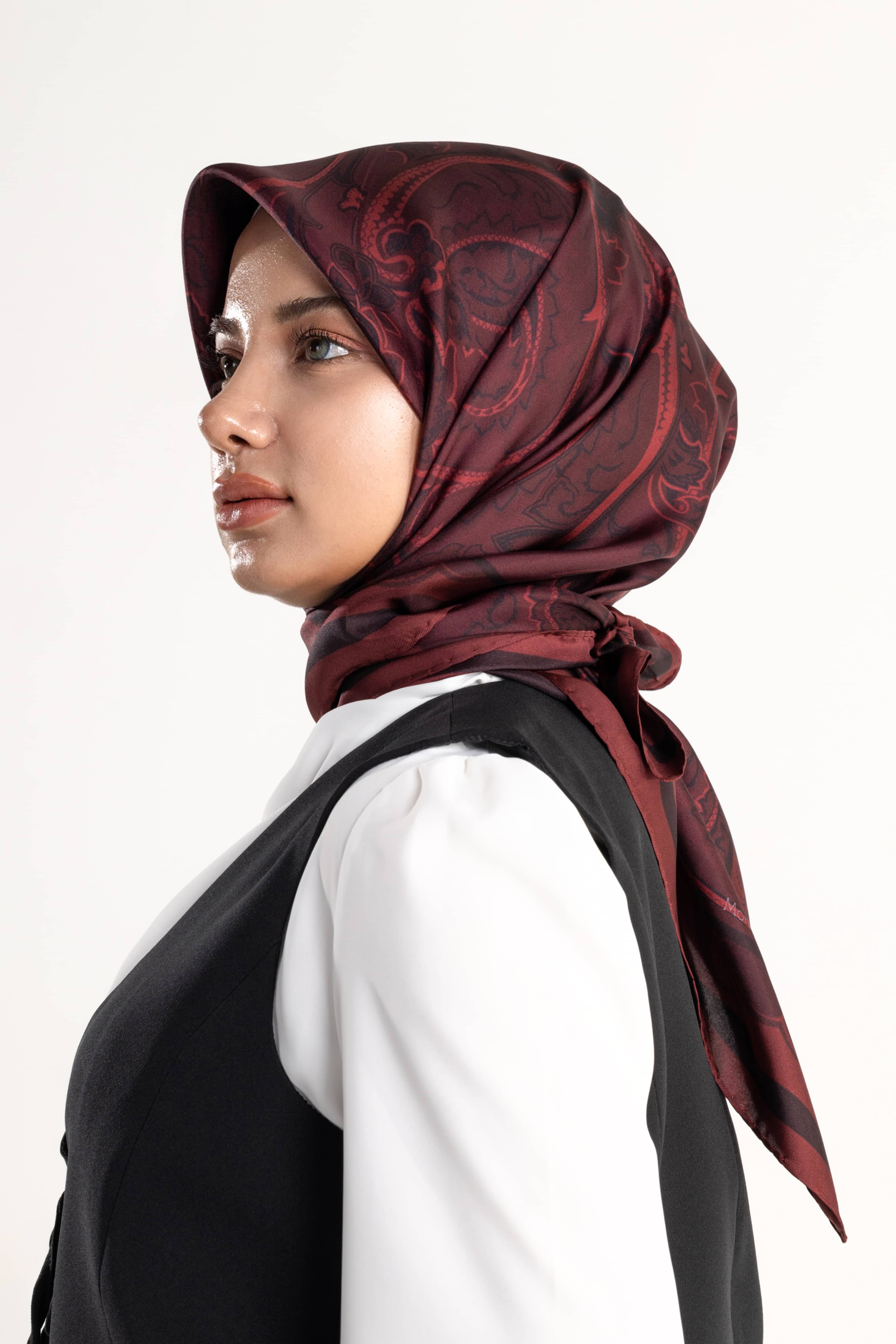 Arventa Desen Twill İpek Eşarp