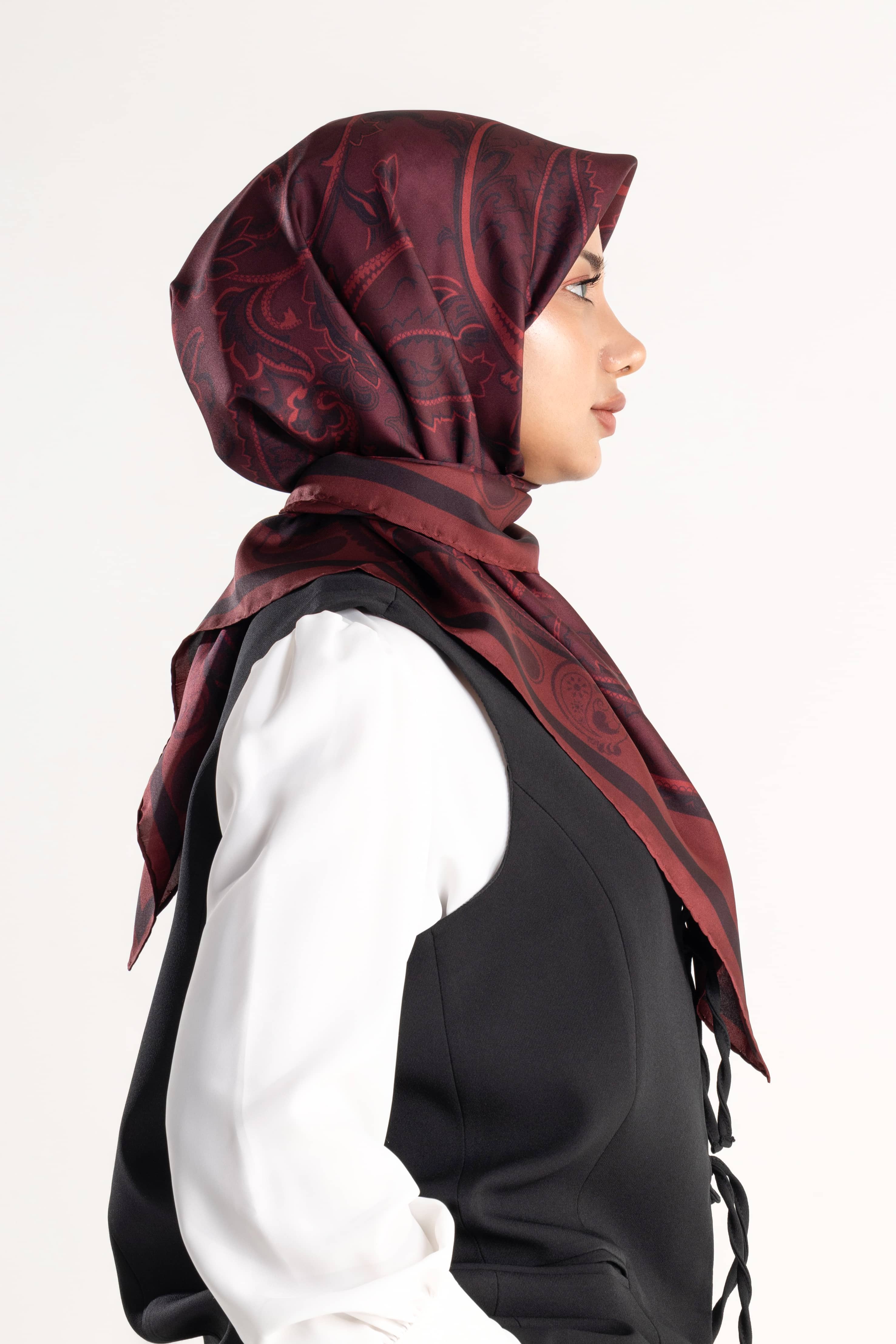 Arventa Desen Twill İpek Eşarp
