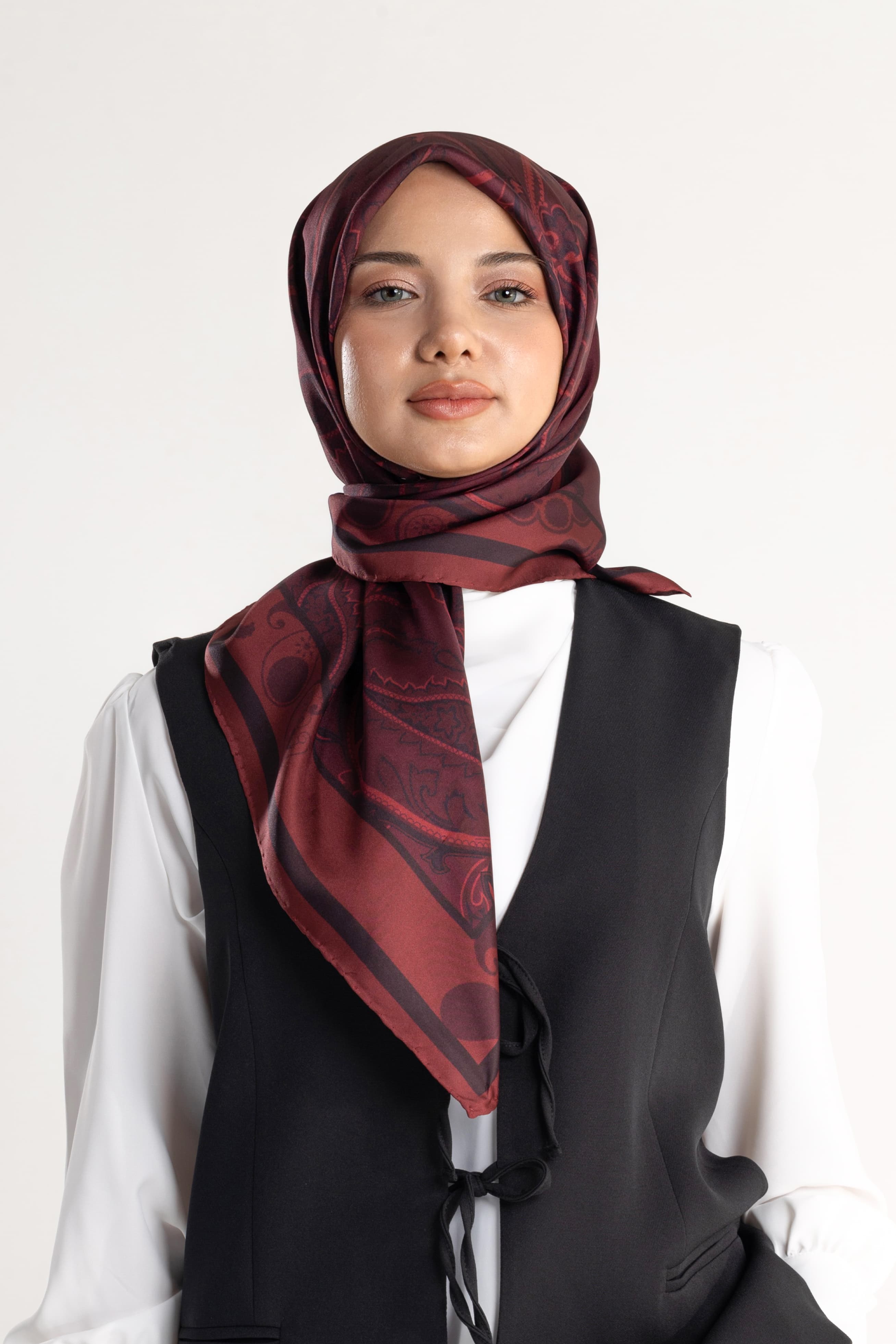 Arventa Desen Twill İpek Eşarp